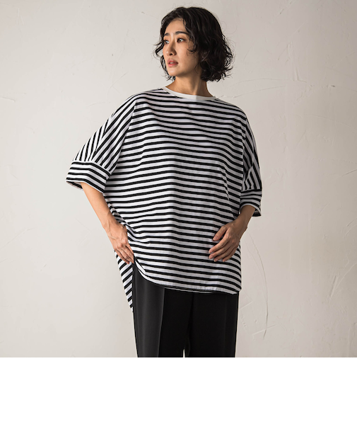 【biyori】ビッグシルエットTシャツ≪手洗い可能≫