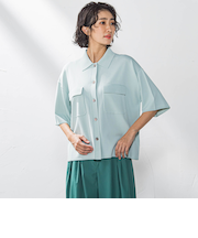 ポケット付き襟ニット≪手洗い可能≫