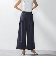 タックボリュームワイドパンツ≪洗濯機で洗える≫