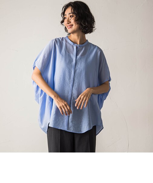 【biyori】”さらり、ふわり”自然体でいられる上品ブラウス《手洗い可能》