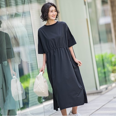 【biyori】”動きやすさも、きちんと感も”一枚完結ワンピ≪手洗い可能≫