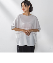 【大きいサイズ】ドルマンスリーブニット≪手洗い可能≫