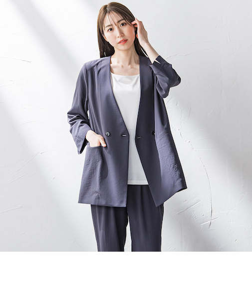 【大きいサイズ】キレリジャケット≪手洗い可能≫