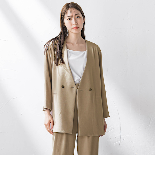 【大きいサイズ】キレリジャケット≪手洗い可能≫