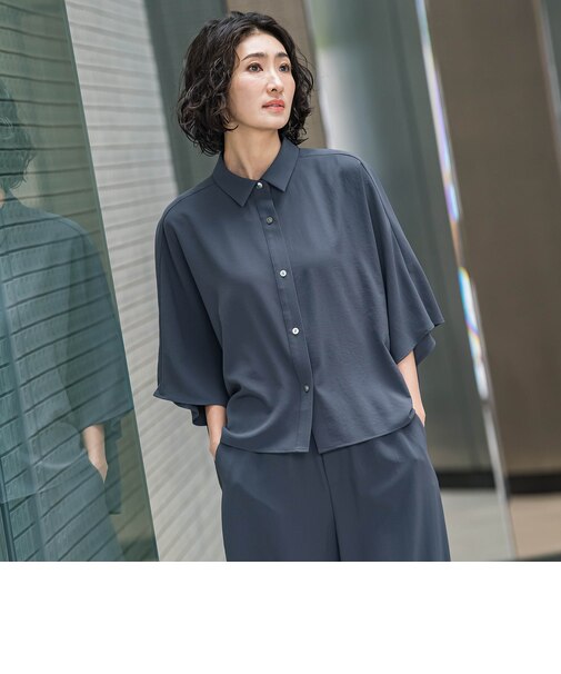 キレリシャツブラウス≪洗濯機で洗える≫