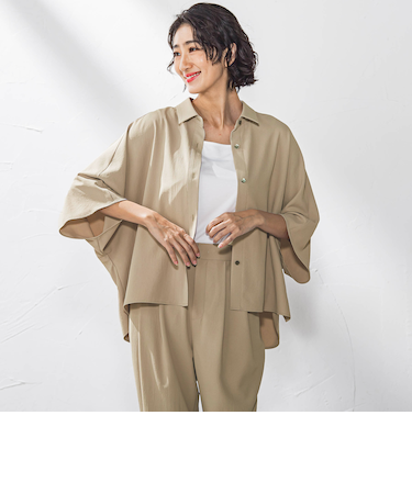 キレリシャツブラウス≪洗濯機で洗える≫