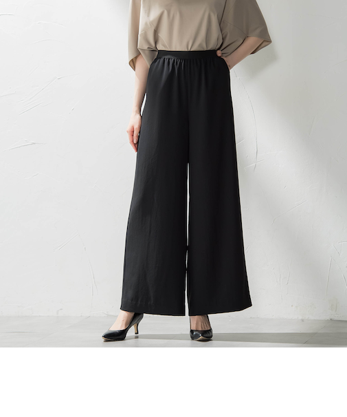 キレリワイドパンツ≪洗濯機で洗える≫