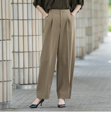 ドライシャンタンワイドパンツ≪洗濯機で洗える≫