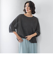 【大きいサイズ】メッシュニット≪手洗い可能≫