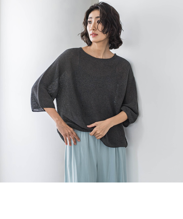 【大きいサイズ】メッシュニット≪手洗い可能≫