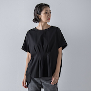 【WEB限定】ウエストタックカットソー≪手洗い可能≫