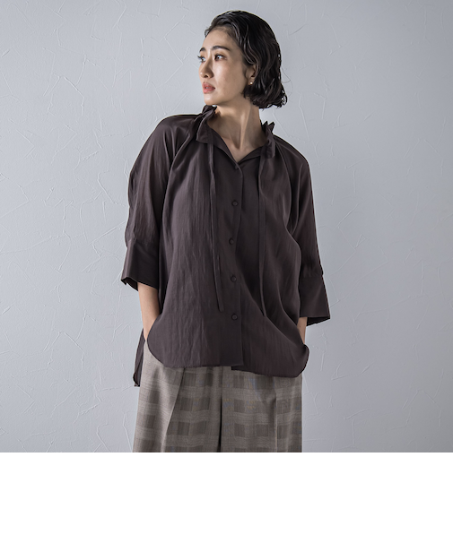 リライムライトローンブラウス≪洗濯機で洗える≫