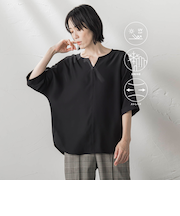 ジョーゼットブラウス≪洗濯機で洗える≫