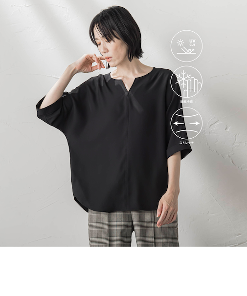 ジョーゼットブラウス≪洗濯機で洗える≫