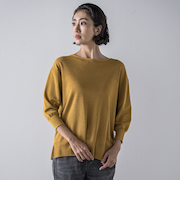 【大きいサイズ】【極】SARIニットプルオーバー≪手洗い可能≫