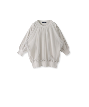 ”一枚で簡単に”シアーレイヤードニット≪手洗い可能≫