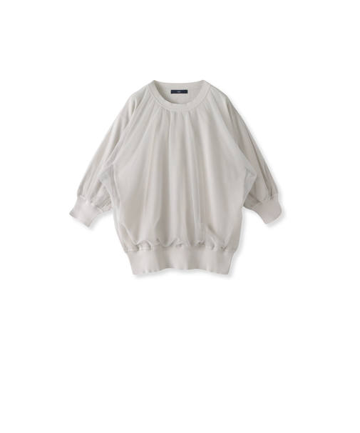 ”一枚で簡単に”シアーレイヤードニット≪手洗い可能≫