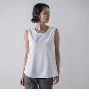 【biyori】”驚くほど伸びる”シャツタンクトップ≪洗濯機で洗える≫