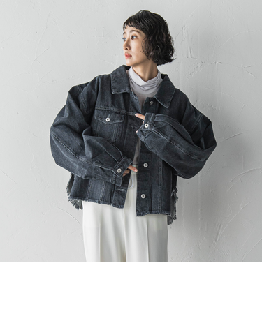 【biyori】”抜け感シルエットでこなれ感”オトナGジャン≪手洗い可能≫