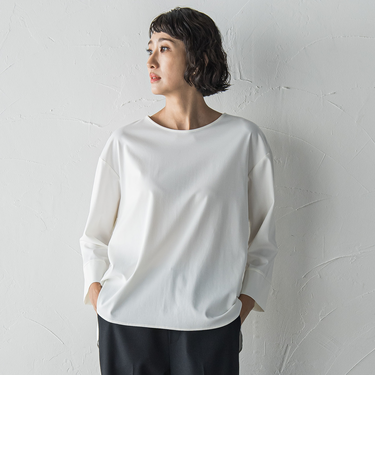 パーフェクトベアスムースカットソー≪洗濯機で洗える≫