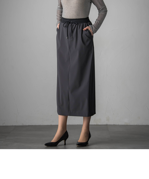 【biyori】撥水トリコットスカート≪洗濯機で洗える≫