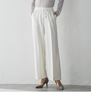 【biyori】ピクシエスタワイドパンツ≪洗濯機で洗える≫