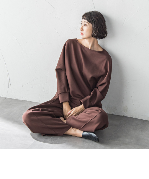 【WEB限定】”もっちり素材”ダンボールドルマンプルオーバー≪手洗い可能≫