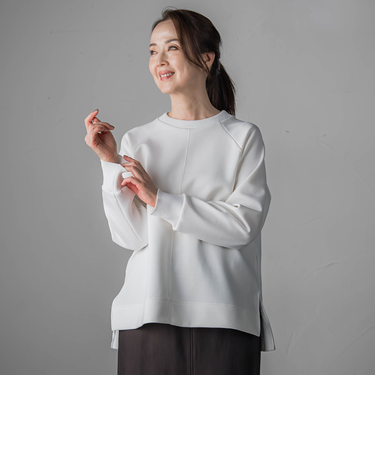 【biyori】ダンボールドッキングカットソー≪手洗い可能≫