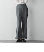 【WEB限定】”もっちり素材”ダンボールワイドパンツ≪手洗い可能≫