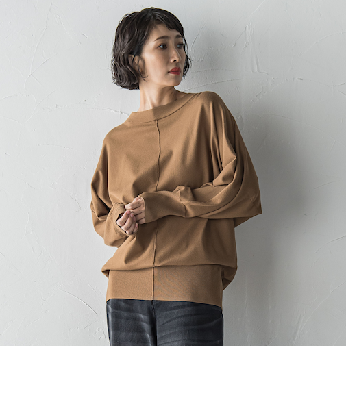ストレッチドルマンニット≪手洗い可能≫