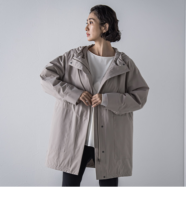 【大きいサイズ】パーテーションダウンマンパ≪洗濯機で洗える≫