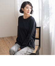 マシュマロポンチカットソー≪洗濯機で洗える≫