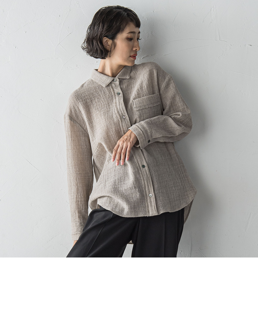 ウールリファインシャツ