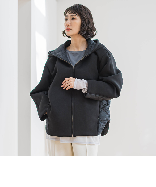 【biyori】ダンボールキルトブルゾン