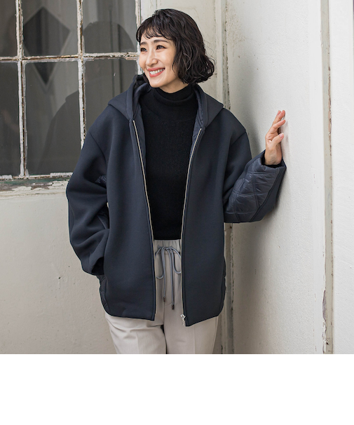 【biyori】ダンボールキルトブルゾン