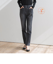 【WEB限定】”あたたか美脚”裏起毛デニム