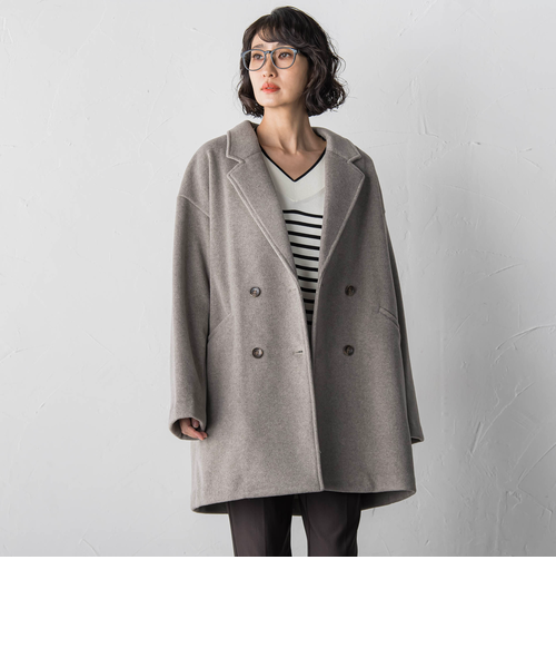 ラエフ（la．f．．．）/【biyori】ニットビーバーコート biyori】ニットビーバーコート｜ラエフの通販｜&mall（アンドモール