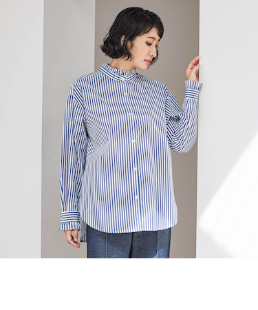 【大きいサイズ】ネックフリルブラウス