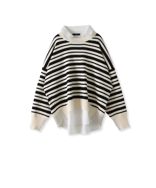 【WEB限定】”3コーデが叶う2点セット”ニット×シャツ≪手洗い可能≫