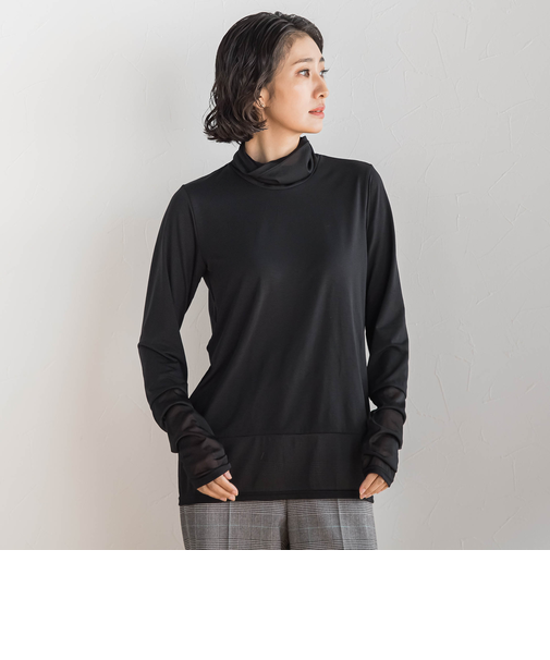 シアー切り替えカットソー