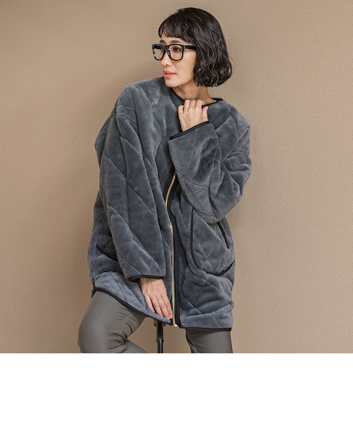 【WEB限定】リバーシブルファーキルトコート