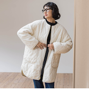 【WEB限定】リバーシブルファーキルトコート