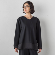 ピクシエスタVネックブラウス≪洗濯機で洗える≫