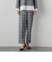 【大きいサイズ】ピクシエスタストレートパンツ≪洗濯機で洗える≫