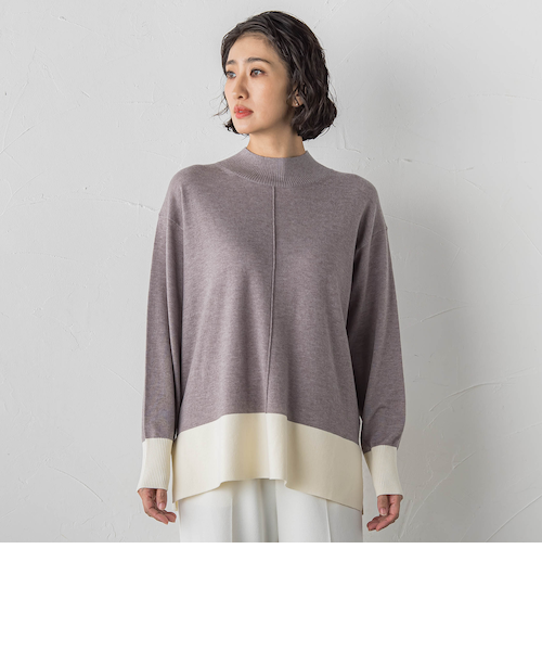 ラエフ（la．f．．．）/【大きいサイズ】ファインウールハイネックニット 大きいサイズ】ファインウールハイネックニット｜ラエフの通販｜&mall