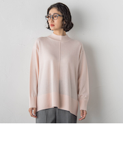 ファインウールハイネックニット