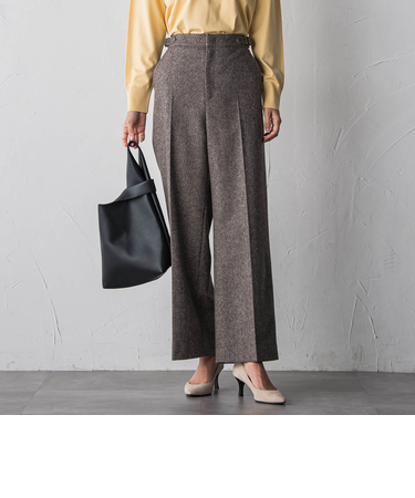 ウールラメシャンブレーパンツ