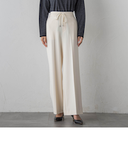 【大きいサイズ】エクセレントウォーム裏起毛ワイドパンツ