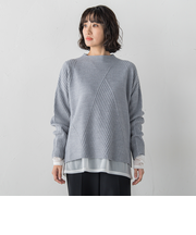 ヘリンボーンニット