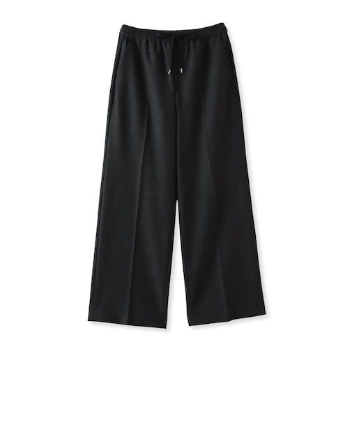 【大きいサイズ】両面起毛ワイドパンツ